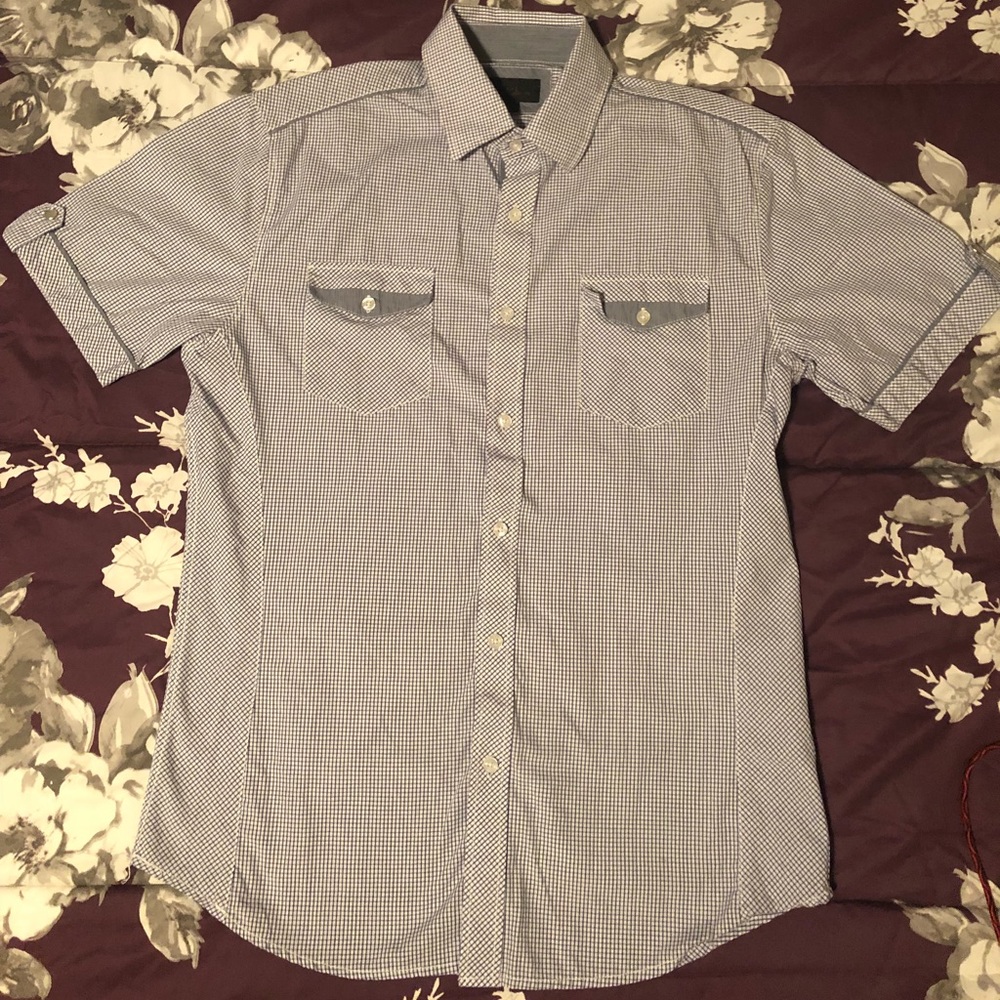 Studio 10  Short Sleeve Button Down - SZ L